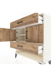 Arges Şifonyer 2 Raflı 2 Çekmeceli 2 Kapaklı 88x30x96 - S04M038V3A