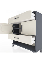 Arges Şifonyer 2 Raflı 2 Çekmeceli 2 Kapaklı 88x30x96 - S04M038V4A