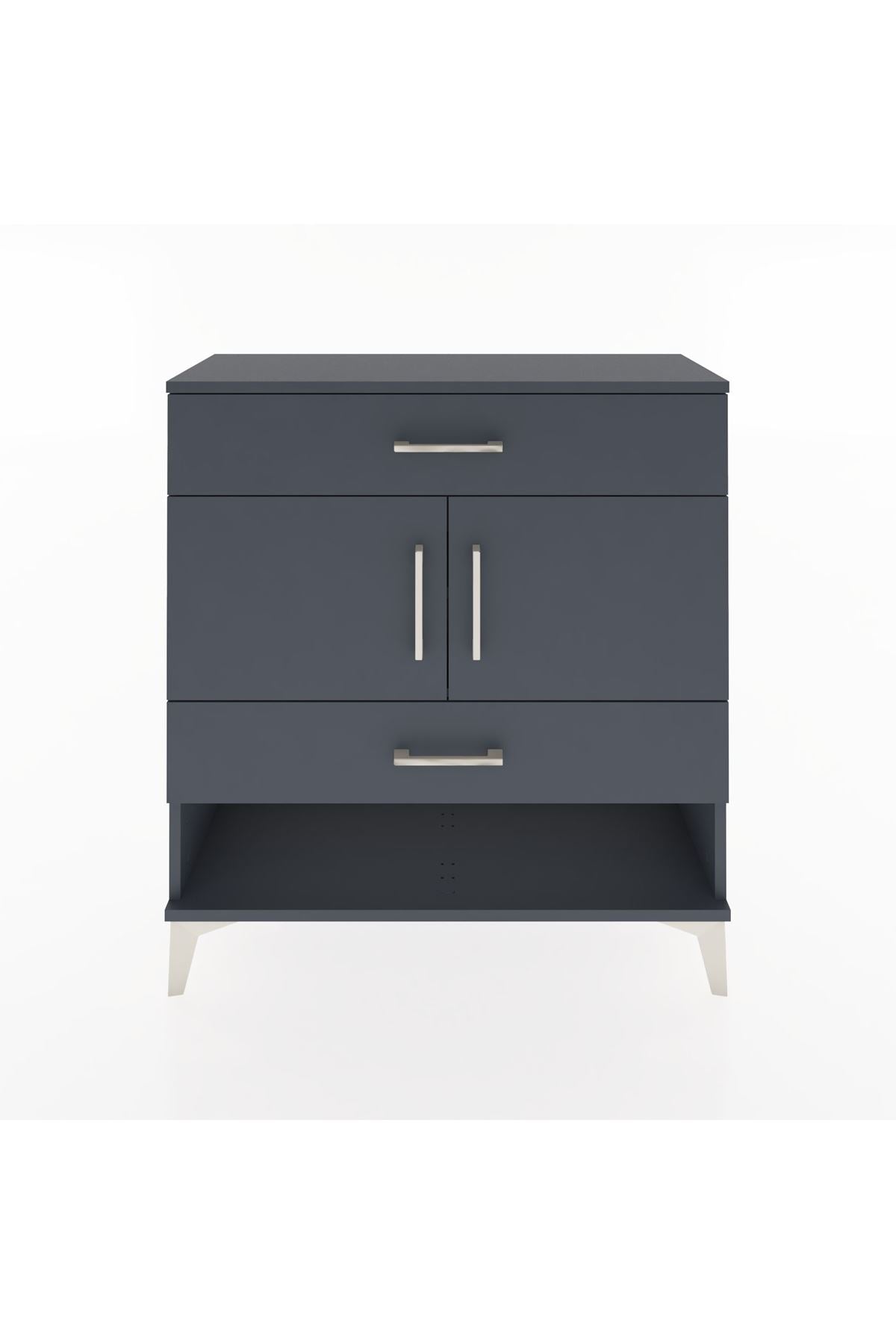 Arges Şifonyer 2 Raflı 2 Çekmeceli 2 Kapaklı 88x30x96 - S04M038V5A