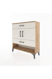 Arges Şifonyer 2 Raflı 2 Çekmeceli 2 Kapaklı 88x30x96 - S04M038V7A