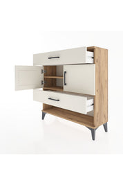 Arges Şifonyer 2 Raflı 2 Çekmeceli 2 Kapaklı 88x30x96 - S04M038V7A