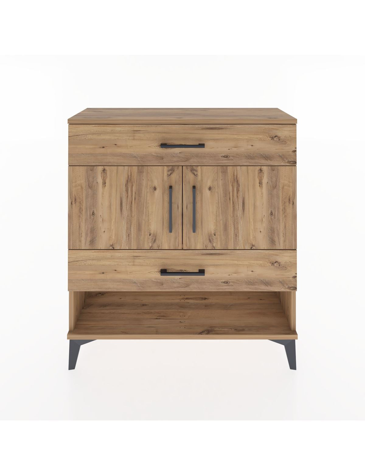 Arges Şifonyer 2 Raflı 2 Çekmeceli 2 Kapaklı 88x30x96 - S04M038V9A