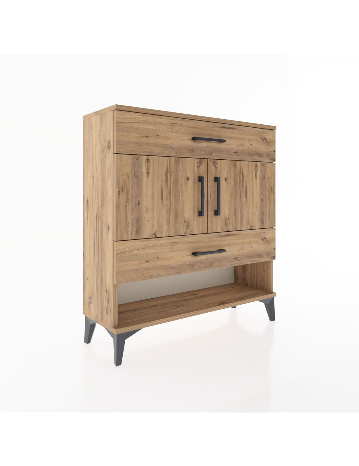 Arges Şifonyer 2 Raflı 2 Çekmeceli 2 Kapaklı 88x30x96 - S04M038V9A