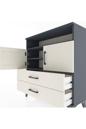 Arges Şifonyer 3 Raflı 2 Çekmeceli 2 Kapaklı 88x30x96 - S04M039V4A