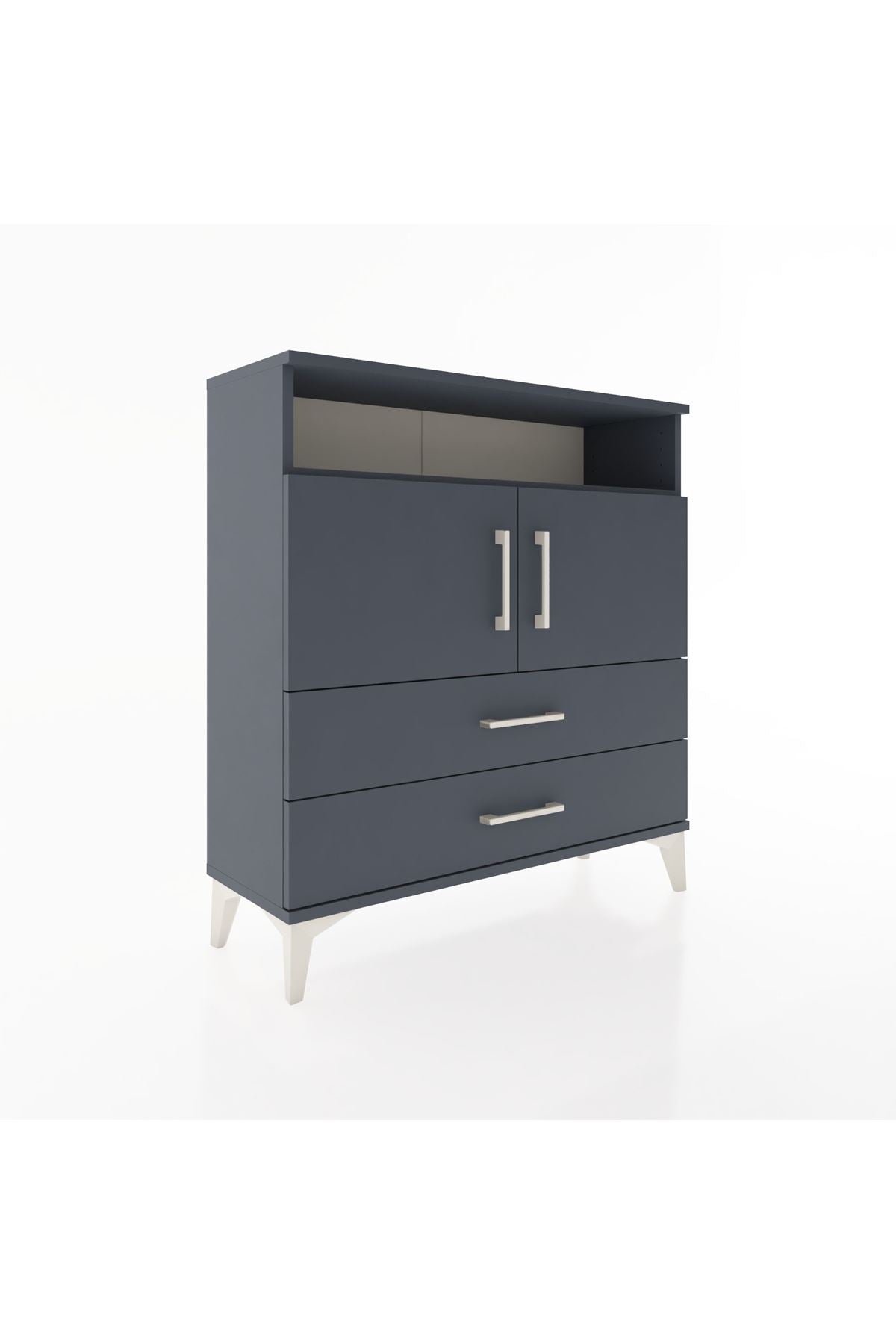 Arges Şifonyer 3 Raflı 2 Çekmeceli 2 Kapaklı 88x30x96 - S04M039V5A