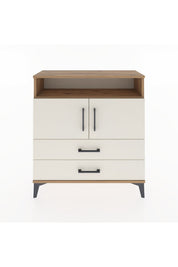 Arges Şifonyer 3 Raflı 2 Çekmeceli 2 Kapaklı 88x30x96 - S04M039V7A