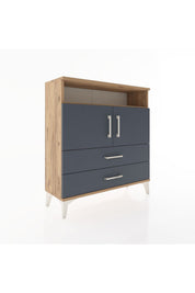 Arges Şifonyer 3 Raflı 2 Çekmeceli 2 Kapaklı 88x30x96 - S04M039V8A