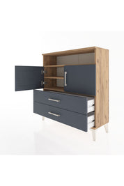 Arges Şifonyer 3 Raflı 2 Çekmeceli 2 Kapaklı 88x30x96 - S04M039V8A