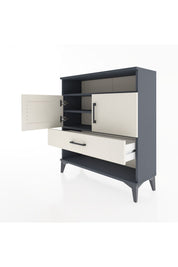 Arges Şifonyer 3 Raflı Tek Çekmeceli 2 Kapaklı 88x30x96 - S04M040V4A