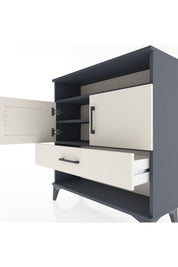 Arges Şifonyer 3 Raflı Tek Çekmeceli 2 Kapaklı 88x30x96 - S04M040V4A
