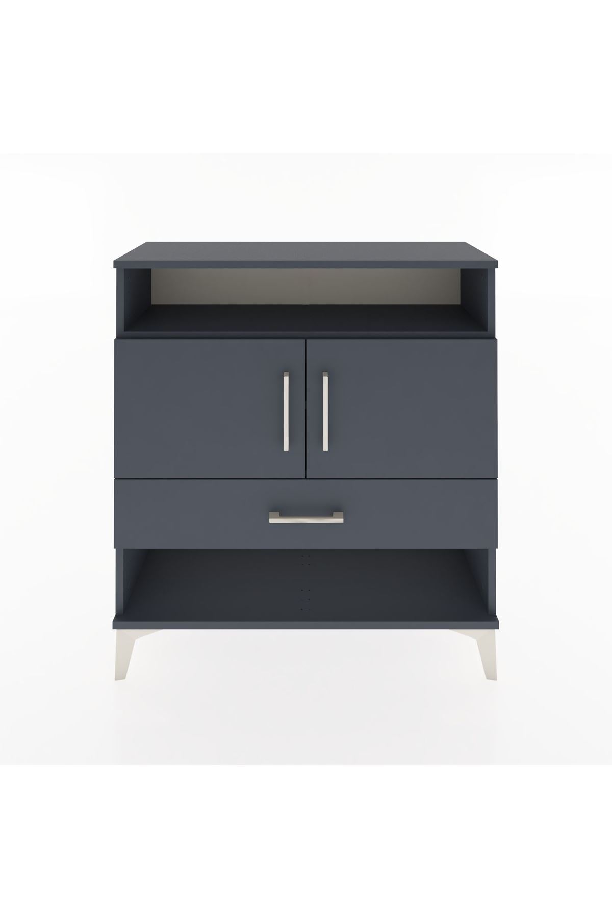 Arges Şifonyer 3 Raflı Tek Çekmeceli 2 Kapaklı 88x30x96 - S04M040V5A