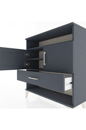 Arges Şifonyer 3 Raflı Tek Çekmeceli 2 Kapaklı 88x30x96 - S04M040V5A