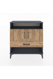 Arges Şifonyer 3 Raflı Tek Çekmeceli 2 Kapaklı 88x30x96 - S04M040V6A