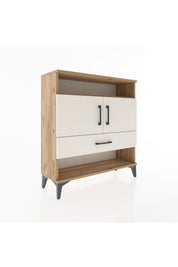 Arges Şifonyer 3 Raflı Tek Çekmeceli 2 Kapaklı 88x30x96 - S04M040V7A