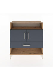 Arges Şifonyer 3 Raflı Tek Çekmeceli 2 Kapaklı 88x30x96 - S04M040V8A
