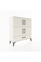Arges Şifonyer 4 Raflı Tek Çekmeceli 4 Kapaklı 88x30x96 - S04M041V1A