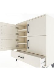 Arges Şifonyer 4 Raflı Tek Çekmeceli 4 Kapaklı 88x30x96 - S04M041V1A