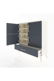 Arges Şifonyer 4 Raflı Tek Çekmeceli 4 Kapaklı 88x30x96 - S04M041V2A