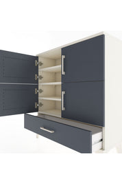 Arges Şifonyer 4 Raflı Tek Çekmeceli 4 Kapaklı 88x30x96 - S04M041V2A