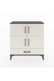 Arges Şifonyer 4 Raflı Tek Çekmeceli 4 Kapaklı 88x30x96 - S04M041V4A