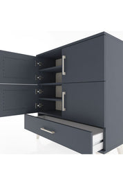 Arges Şifonyer 4 Raflı Tek Çekmeceli 4 Kapaklı 88x30x96 - S04M041V5A