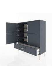 Arges Şifonyer 4 Raflı Tek Çekmeceli 4 Kapaklı 88x30x96 - S04M041V5A