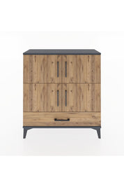 Arges Şifonyer 4 Raflı Tek Çekmeceli 4 Kapaklı 88x30x96 - S04M041V6A