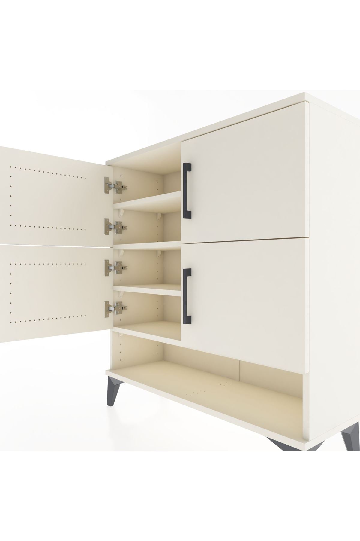Arges Şifonyer 4 Raflı 4 Kapaklı 88x30x96 - S04M042V1A