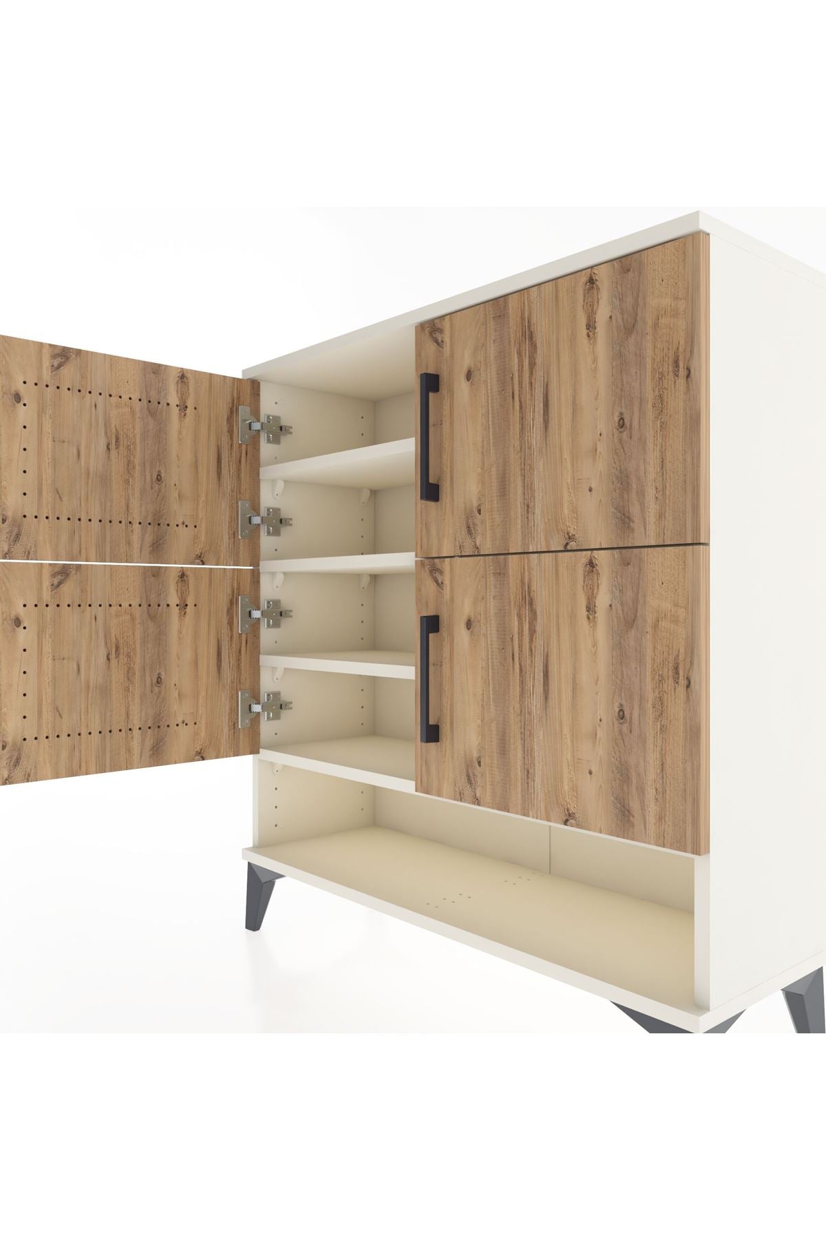 Arges Şifonyer 4 Raflı 4 Kapaklı 88x30x96 - S04M042V3A
