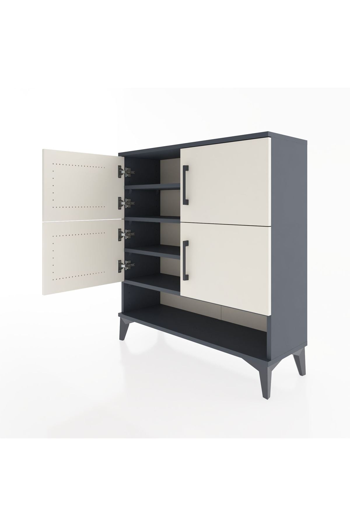 Arges Şifonyer 4 Raflı 4 Kapaklı 88x30x96 - S04M042V4A