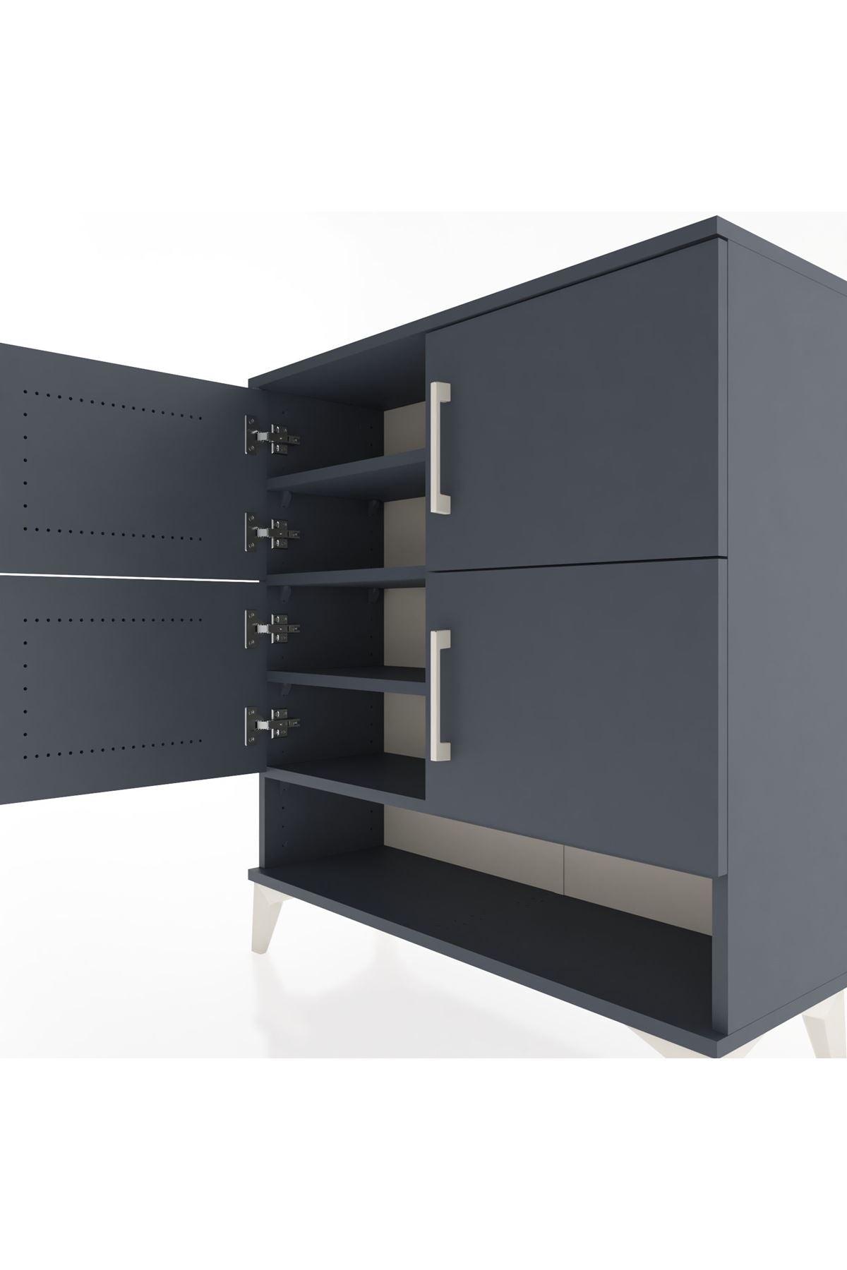 Arges Şifonyer 4 Raflı 4 Kapaklı 88x30x96 - S04M042V5A