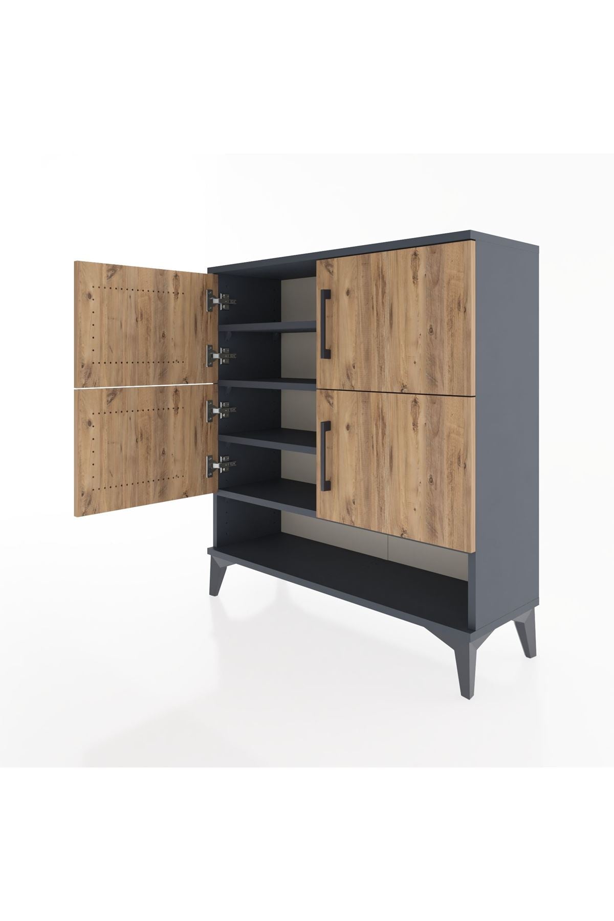 Arges Şifonyer 4 Raflı 4 Kapaklı 88x30x96 - S04M042V6A