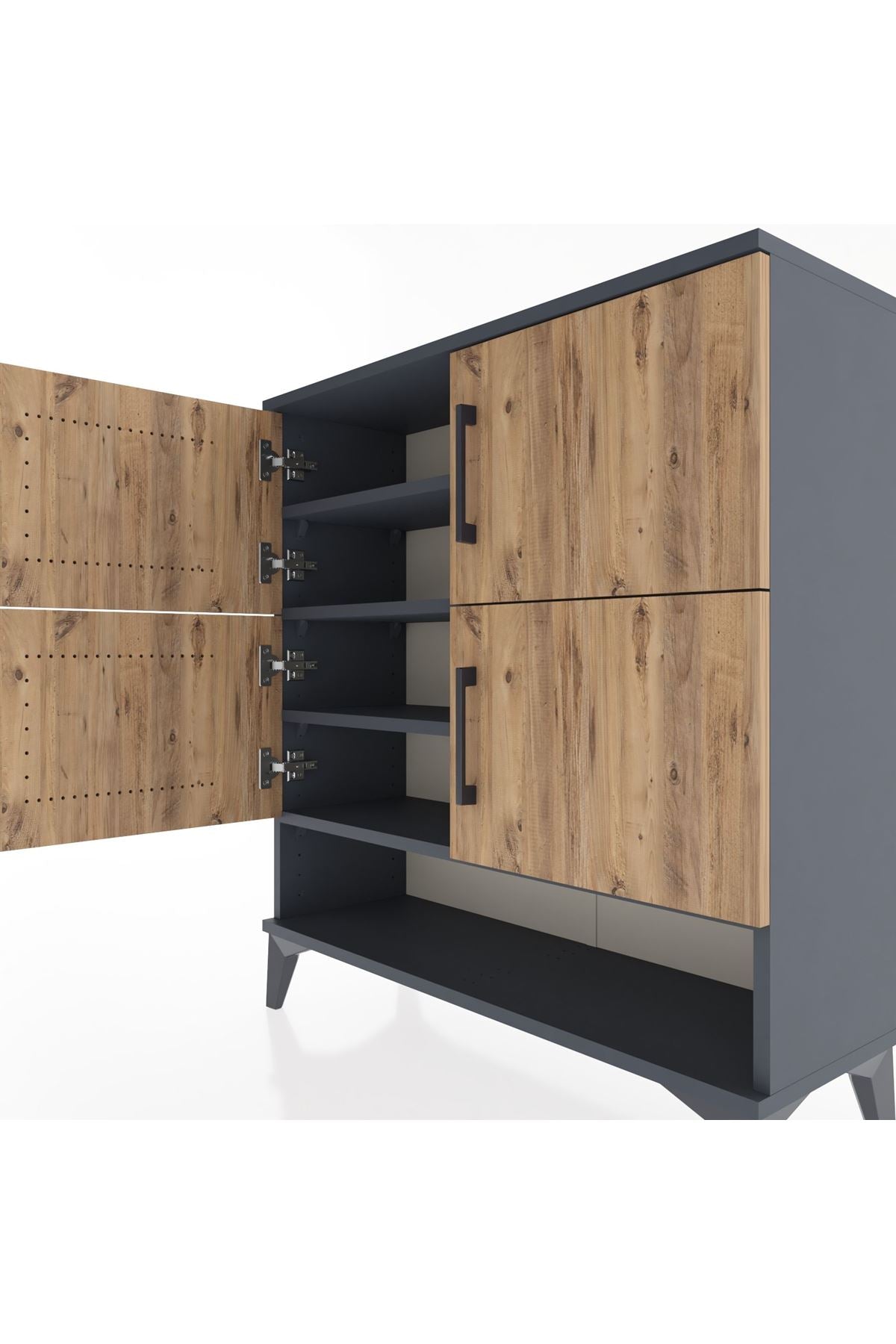 Arges Şifonyer 4 Raflı 4 Kapaklı 88x30x96 - S04M042V6A