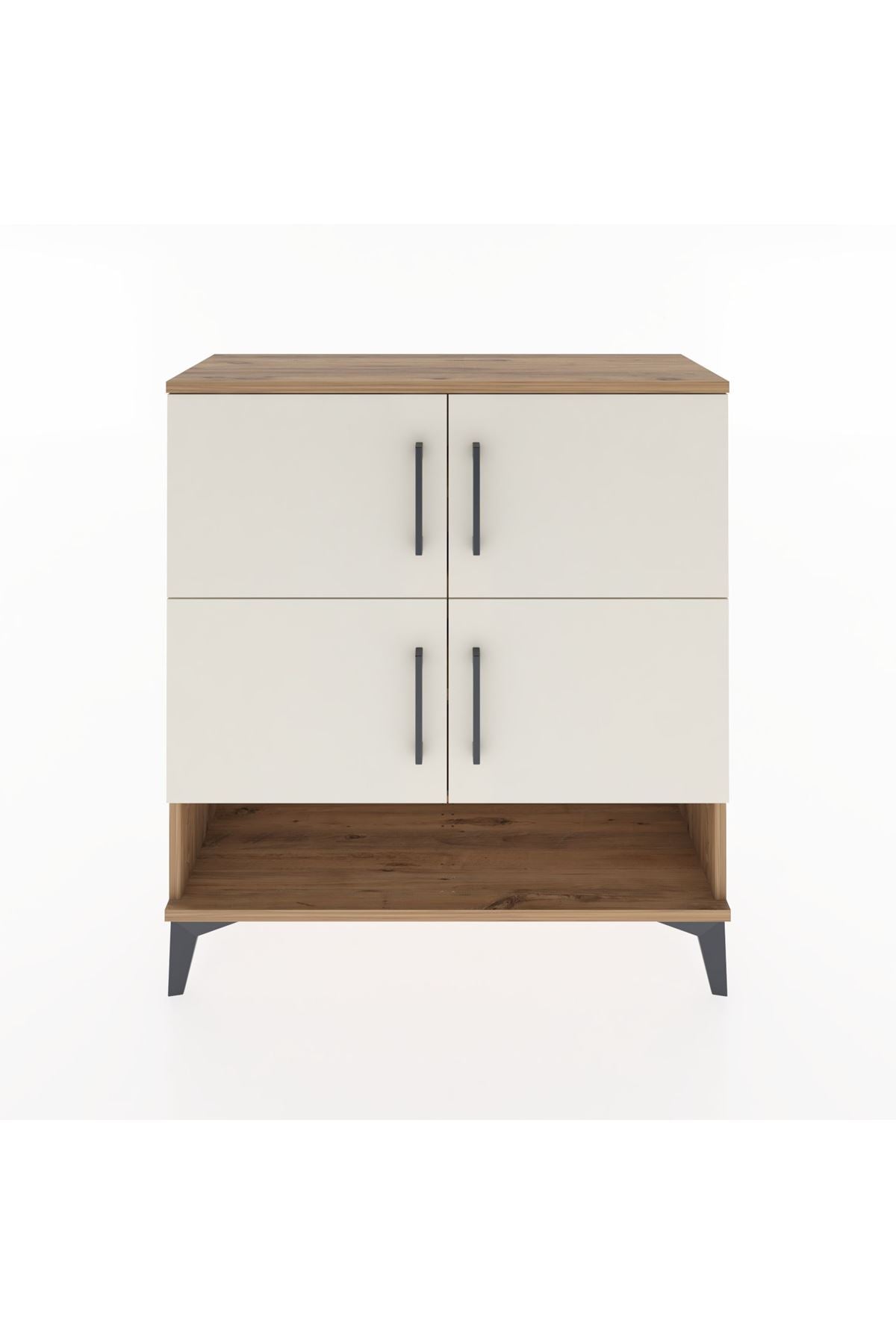 Arges Şifonyer 4 Raflı 4 Kapaklı 88x30x96 - S04M042V7A