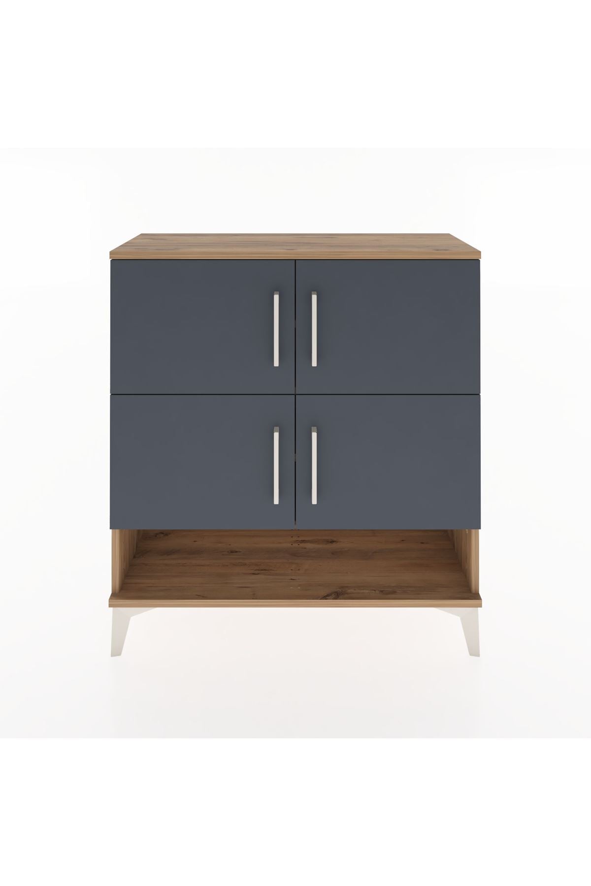 Arges Şifonyer 4 Raflı 4 Kapaklı 88x30x96 - S04M042V8A