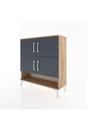 Arges Şifonyer 4 Raflı 4 Kapaklı 88x30x96 - S04M042V8A