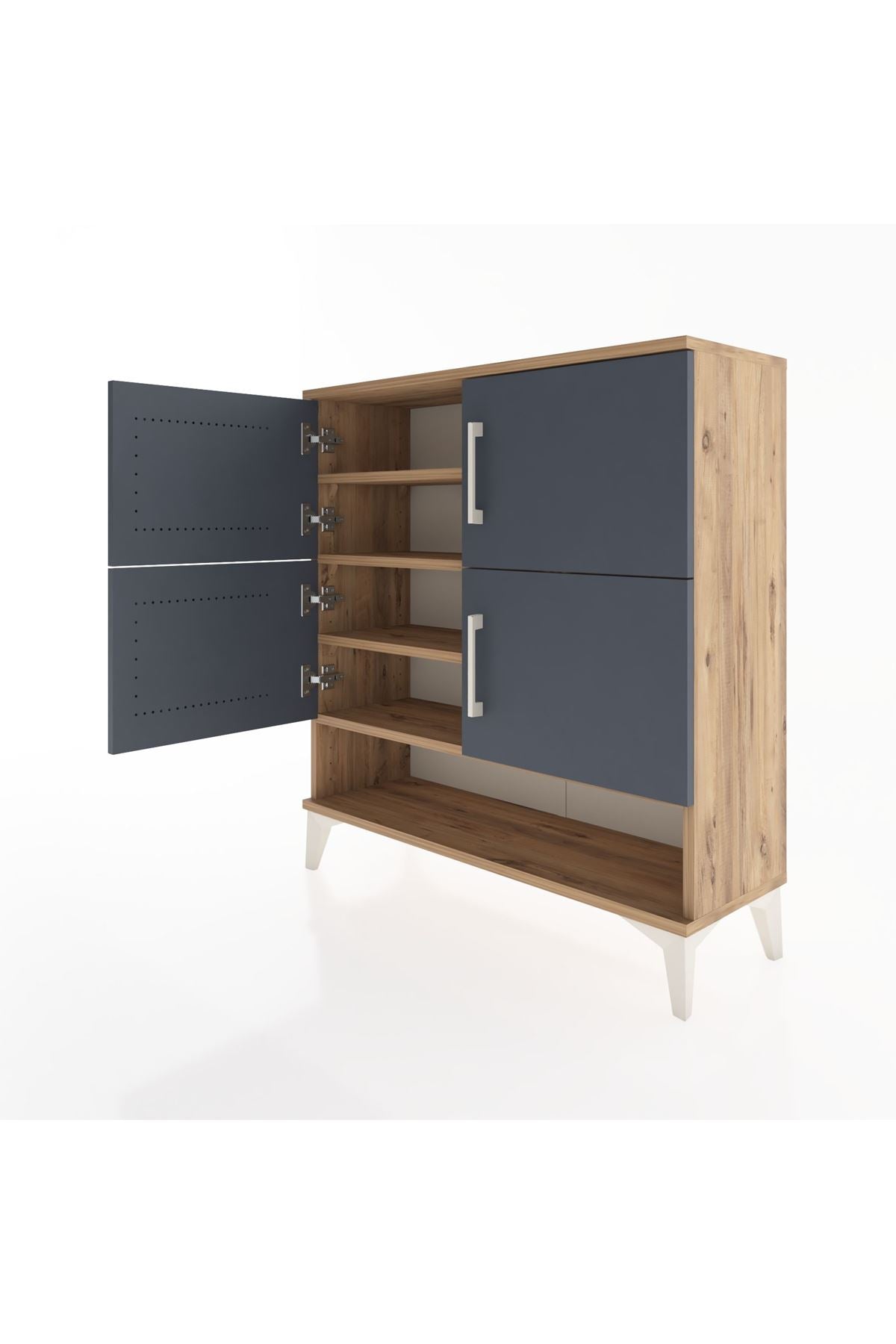Arges Şifonyer 4 Raflı 4 Kapaklı 88x30x96 - S04M042V8A