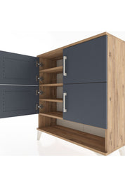 Arges Şifonyer 4 Raflı 4 Kapaklı 88x30x96 - S04M042V8A
