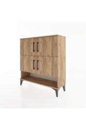 Arges Şifonyer 4 Raflı 4 Kapaklı 88x30x96 - S04M042V9A