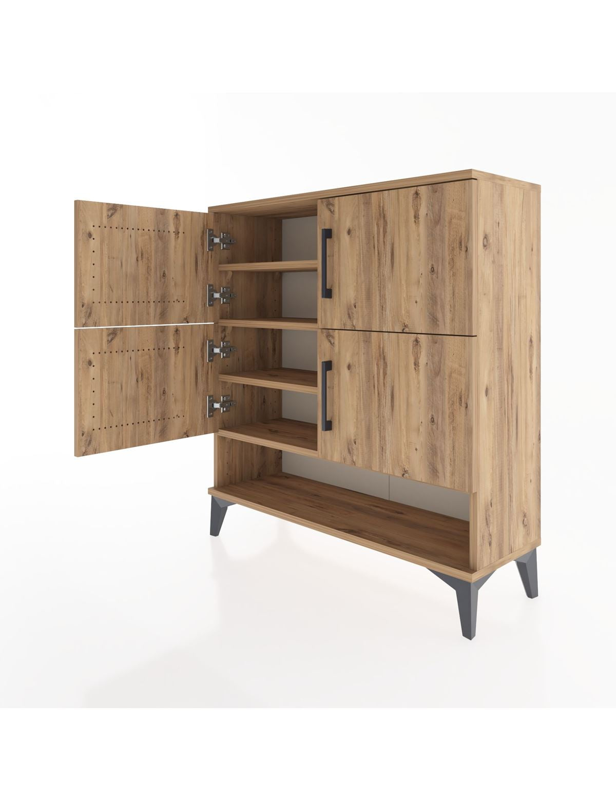 Arges Şifonyer 4 Raflı 4 Kapaklı 88x30x96 - S04M042V9A