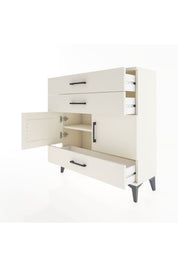 Arges Şifonyer 2 Raflı 3 Çekmeceli 2 Kapaklı 88x30x96 - S04M045V1A