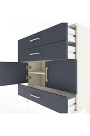 Arges Şifonyer 2 Raflı 3 Çekmeceli 2 Kapaklı 88x30x96 - S04M045V2A
