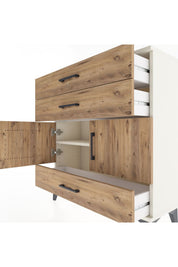 Arges Şifonyer 2 Raflı 3 Çekmeceli 2 Kapaklı 88x30x96 - S04M045V3A