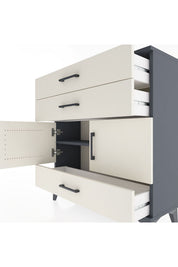 Arges Şifonyer 2 Raflı 3 Çekmeceli 2 Kapaklı 88x30x96 - S04M045V4A