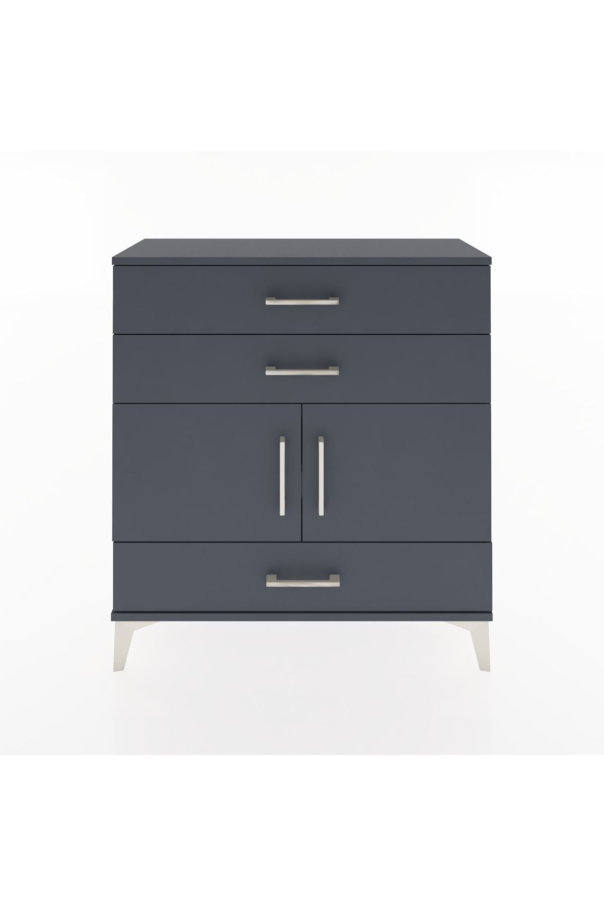 Arges Şifonyer 2 Raflı 3 Çekmeceli 2 Kapaklı 88x30x96 - S04M045V5A
