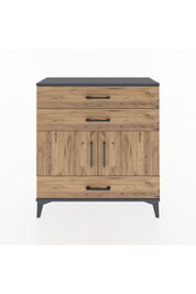 Arges Şifonyer 2 Raflı 3 Çekmeceli 2 Kapaklı 88x30x96 - S04M045V6A