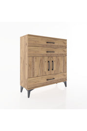 Arges Şifonyer 2 Raflı 3 Çekmeceli 2 Kapaklı 88x30x96 - S04M045V9A
