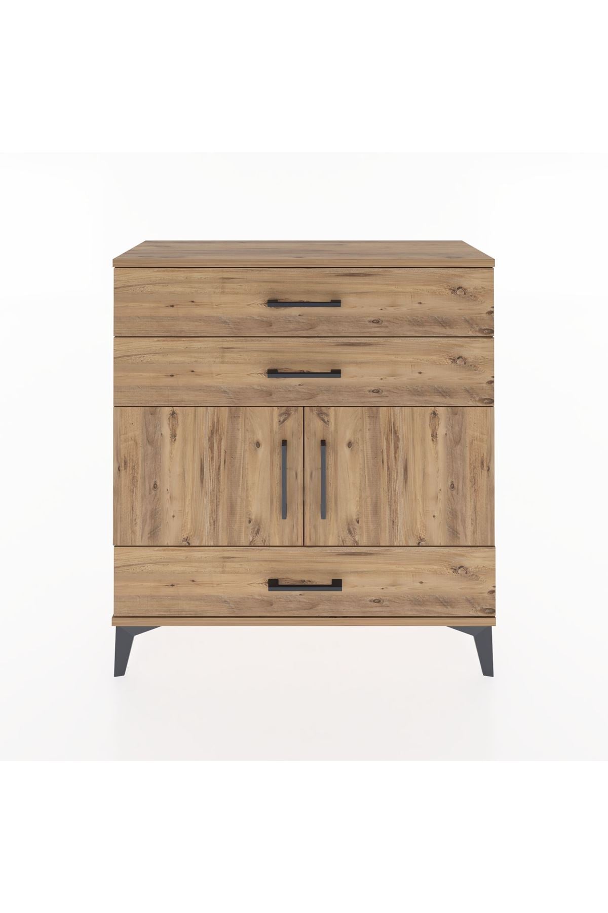 Arges Şifonyer 2 Raflı 3 Çekmeceli 2 Kapaklı 88x30x96 - S04M045V9A