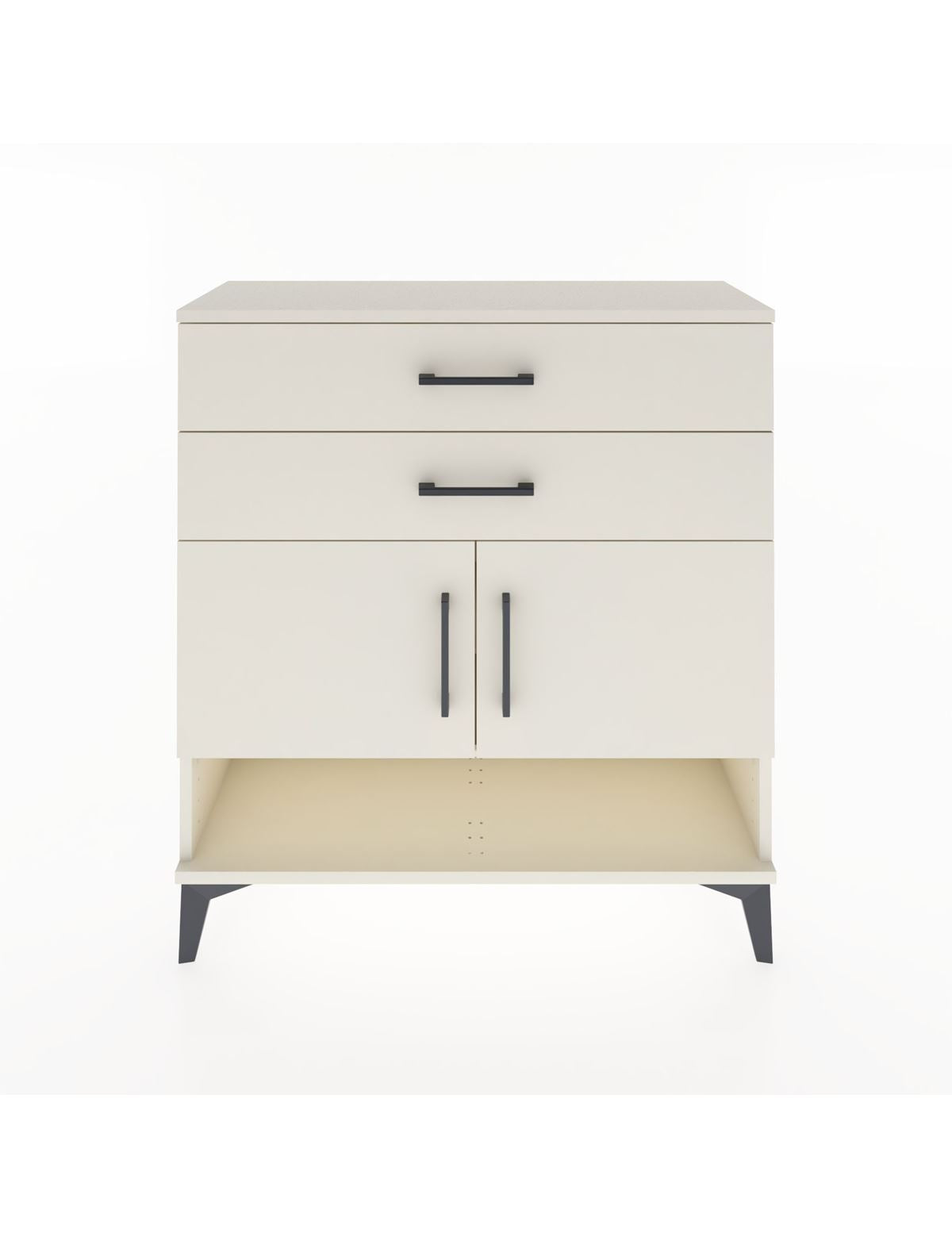 Arges Şifonyer 2 Raflı 2 Çekmeceli 2 Kapaklı 88x30x96 - S04M046V1A