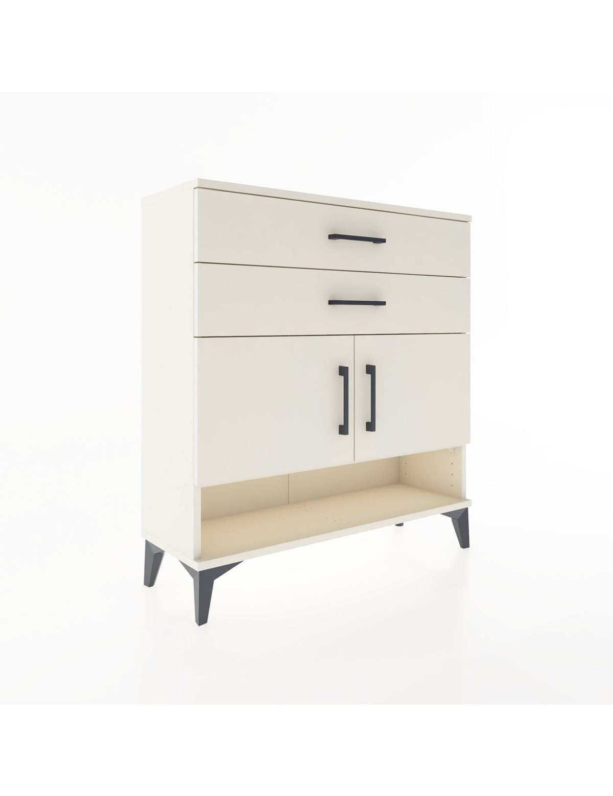 Arges Şifonyer 2 Raflı 2 Çekmeceli 2 Kapaklı 88x30x96 - S04M046V1A